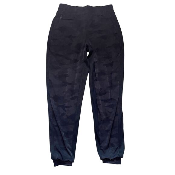 Athleta Womens Brooklyn Lined Camo Jogger Pants Black Size 0 - Picture 2 of 8